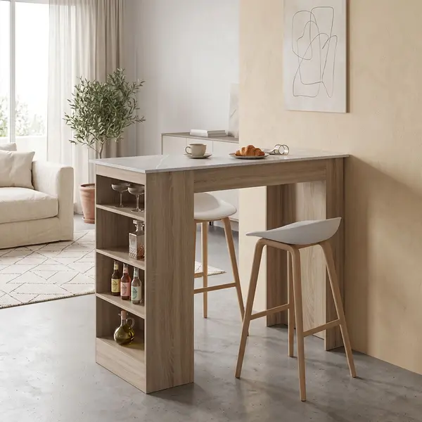 Masa de bar, Riff, Pako, Bej 120x55x105 cm