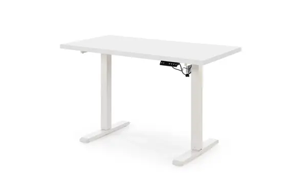 Masa de birou cu functie de reglare a inaltimii B54 alb/alb L120 cm