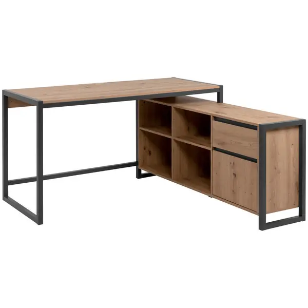 Masă De Birou Pe Colț, 139/139/75 cm, material pe bază de lemn