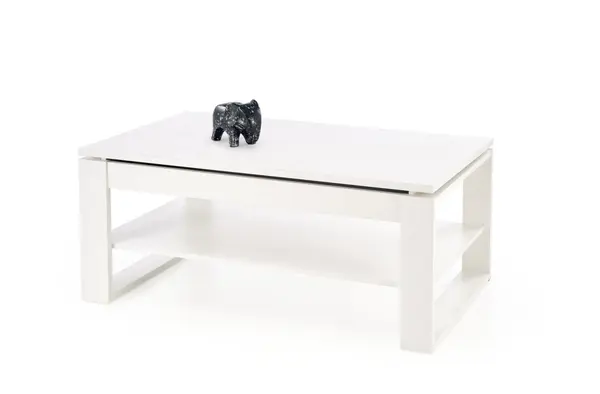 Masa de cafea Betty alba cu blat rabatabil L114 cm