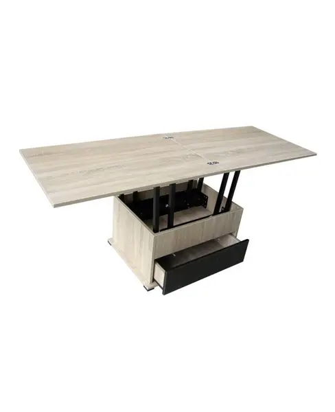 Masa de cafea Campus extensibila 2 in 1, stejar sonoma - transformabila in masa de dining