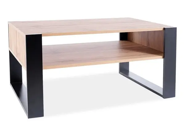 Masa de cafea Gema stejar wotan/negru L100xl64 cm