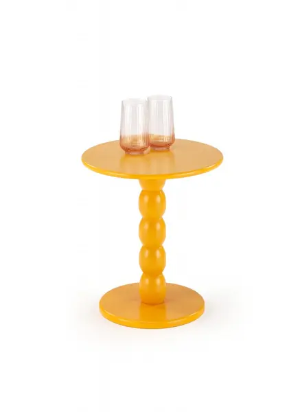 Masa de cafea rotunda Cirilla mustarie ø40/h47 cm