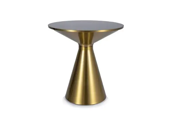Masa de cafea Seti negru/auriu ø50/h53
