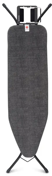 Masă de călcat Brabantia - Denim Black, cu suport pentru fier de călcat, 124 x 38 cm