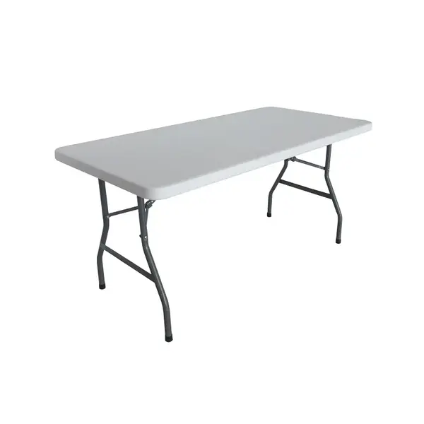 Masa de conferinte de gradina Aprilia, Alb, 152x76x74 cm