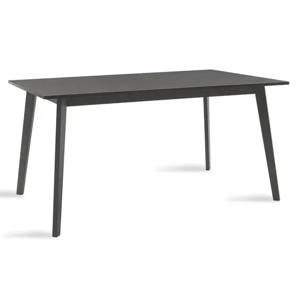 Masa de dining Benson, furnir, Gri rustic, 150x90x75 cm