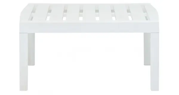 Masa de gradina, alb, 78 x 55 x 38 cm, plastic