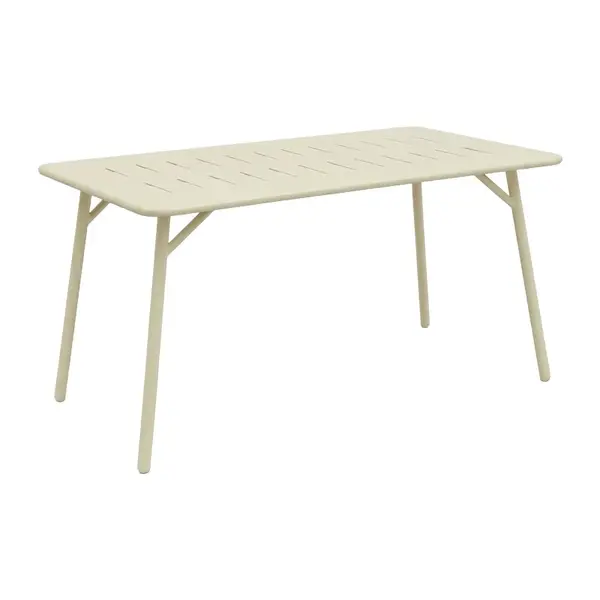 Masa de gradina, Moraja, Crem, 80x140x72 cm