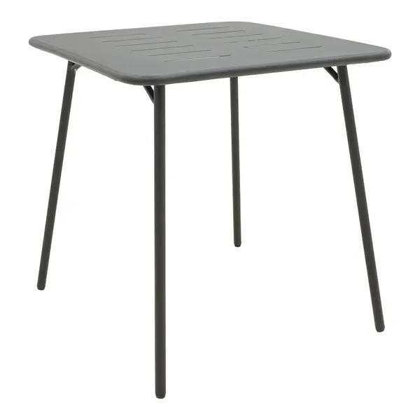 Masa de gradina, Moraja, Negru, 70x70x73 cm
