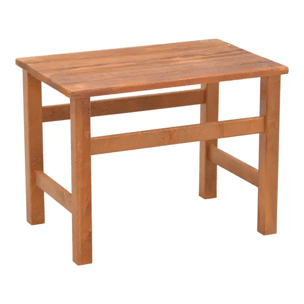 Masa de gradina Summrine de plaja din lemn de fag solid, nuc, 60x40x45 cm