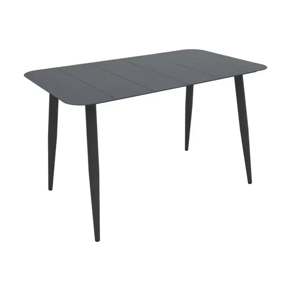 Masa de gradina, Vista, Negru, 120x70x72 cm