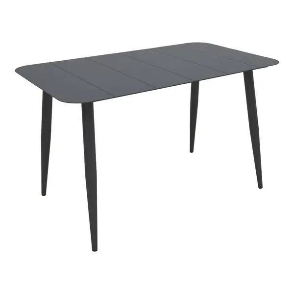 Masa de gradina, Vista, Negru, 150x80x72 cm