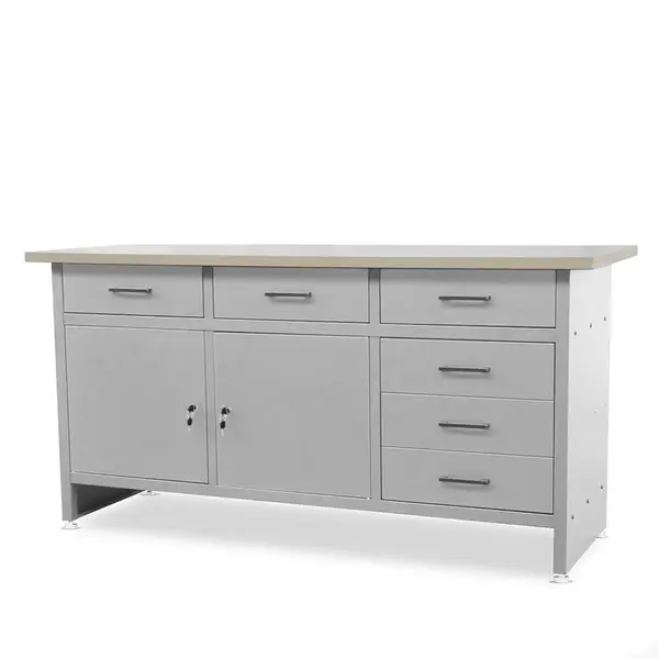 Masa de lucru HENRY, 1700 x 850 x 600 mm, gri Masă de lucru HENRY, 1700 x 850 x 600 mm, gri