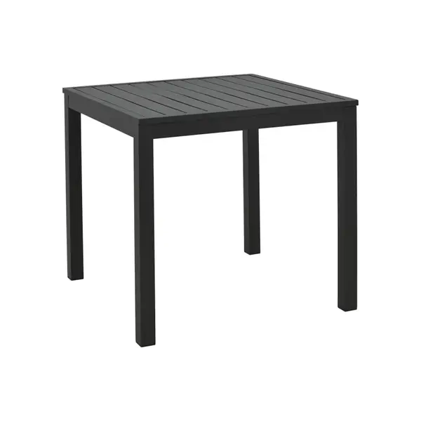 Masa de plaja din aluminiu Kliton, Aluminiu, Negru, 45x45x41 cm