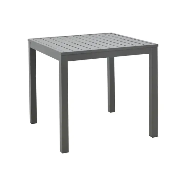 Masa de plaja din aluminiu Kliton, Aluminiu, Negru, 45x45x41 cm