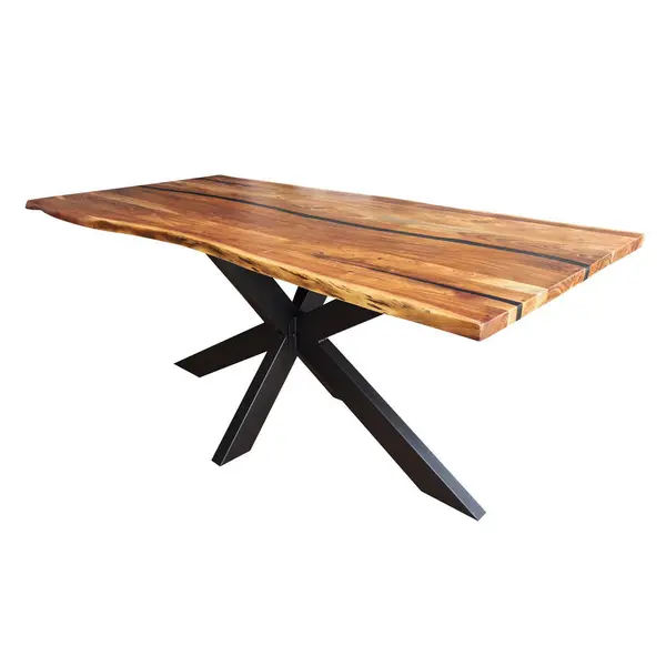 Masă din lemn, 200/100/76 cm,
