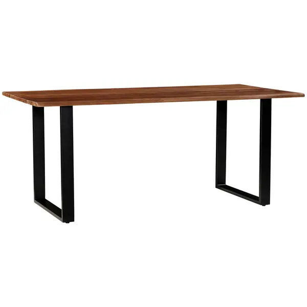 Masă din lemn, metal, 180/90/76 cm,