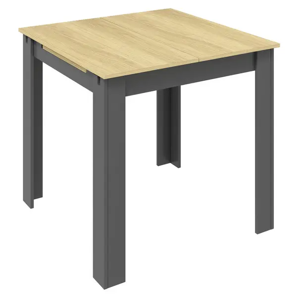 Masă din material pe bază de lemn, 80/80/75 cm,