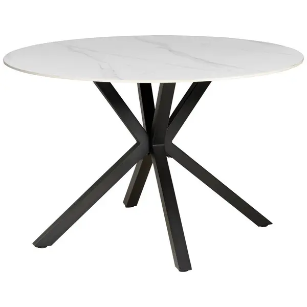 Masă din metal, ceramică, 118/118/76 cm,