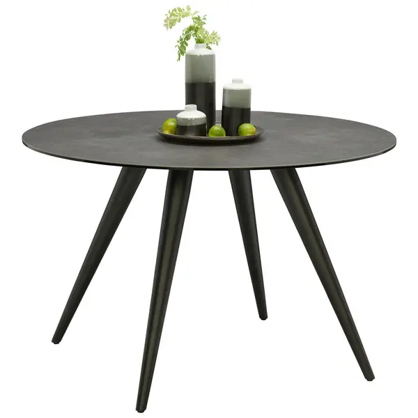 Masă din metal, ceramică, 120/76 cm