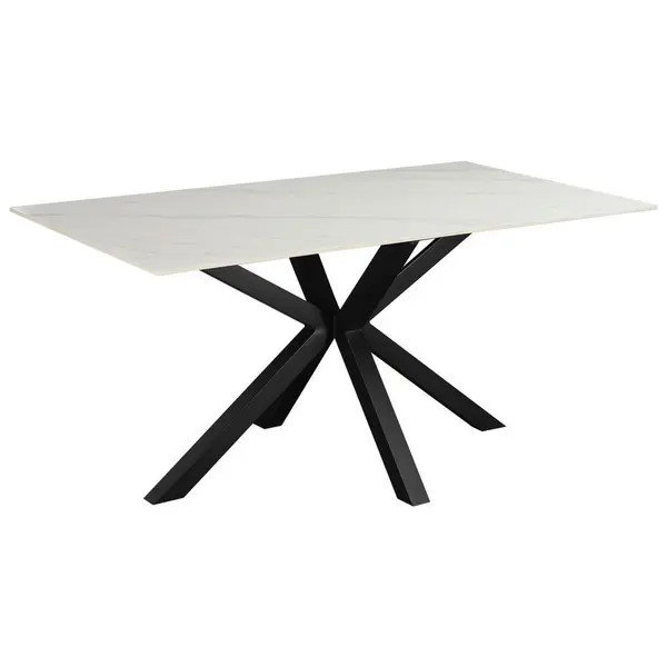 Masă din metal, ceramică, 160/90/76 cm,