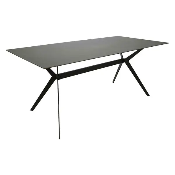 Masă din metal, ceramică, 180/90/75 cm,