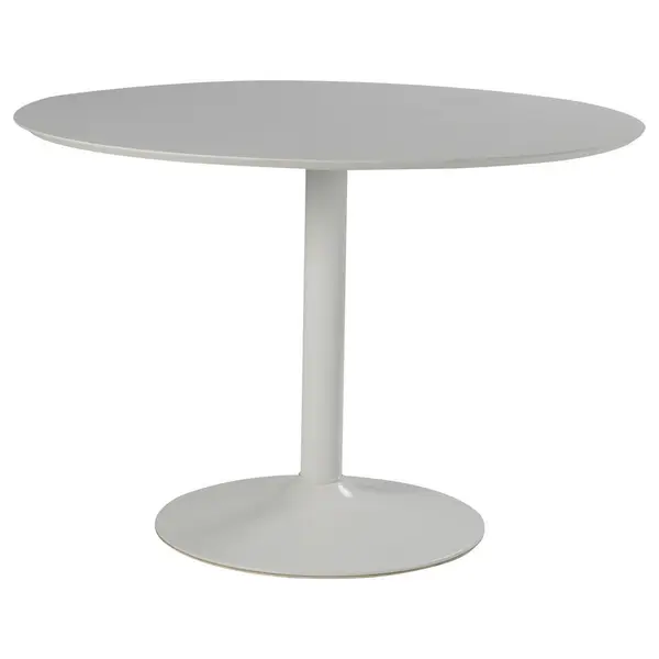 Masă din metal, material pe bază de lemn, 110/110/76 cm,