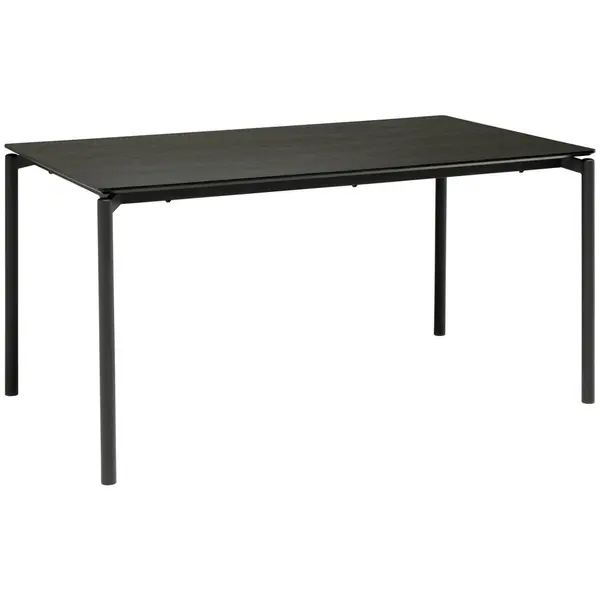 Masă din metal, material pe bază de lemn, 160/90/76 cm,