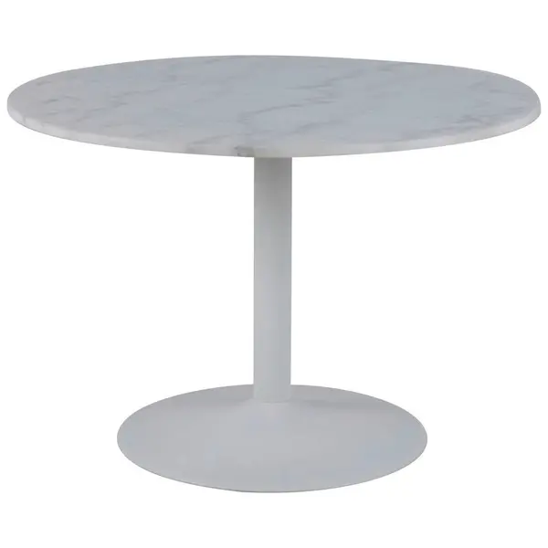 Masă din metal, piatră, 110/110/75 cm,