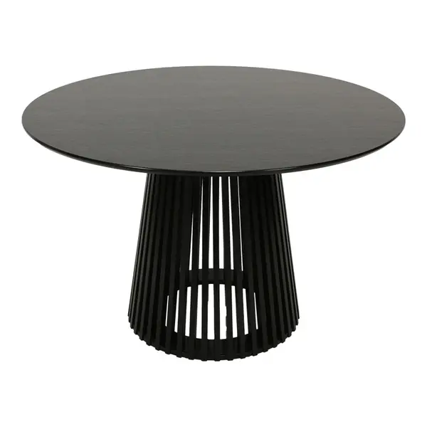 Masă dining Domonic, negru, 120x75 cm