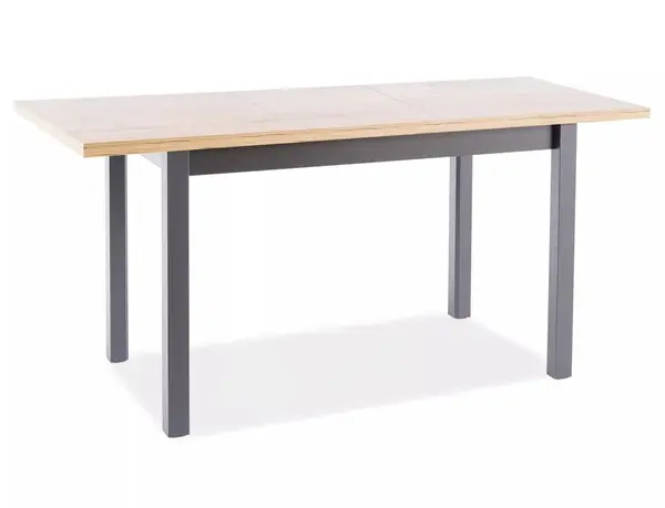 Masa extensibila Adam stejar artizan/negru L120-160xl68 cm