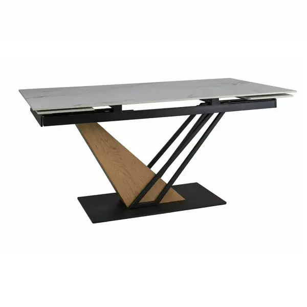 Masa extensibila ADRIGAL CERAMIC WHITE 160(220) x 90 CM - Alb