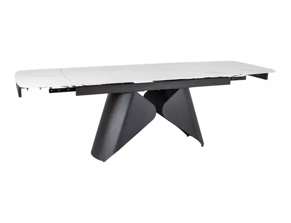 Masa extensibila Armando alb/negru L160-240xl90 cm