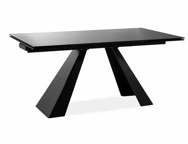 Masă extensibilă DUMHAS BLACK 160(240) x 90 CM - Negru