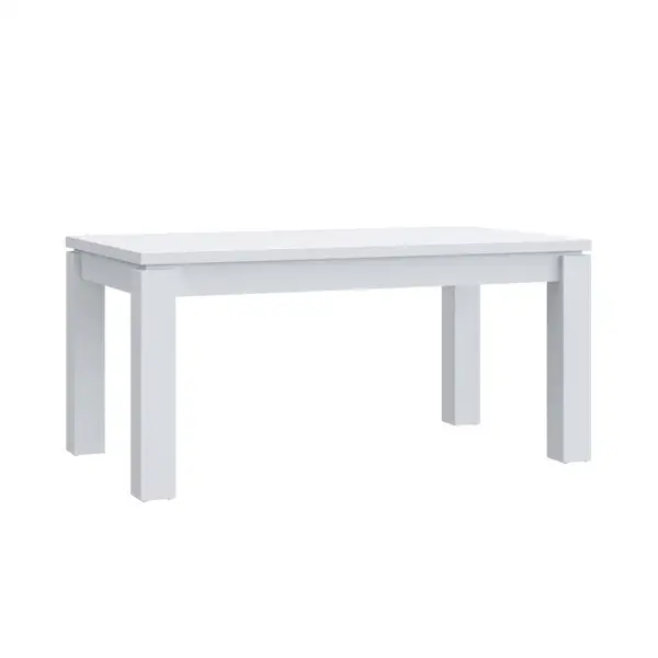 Masa extensibila ELARA, 8 persoane, alb, 160,4 206,4x90,4x76,1 cm