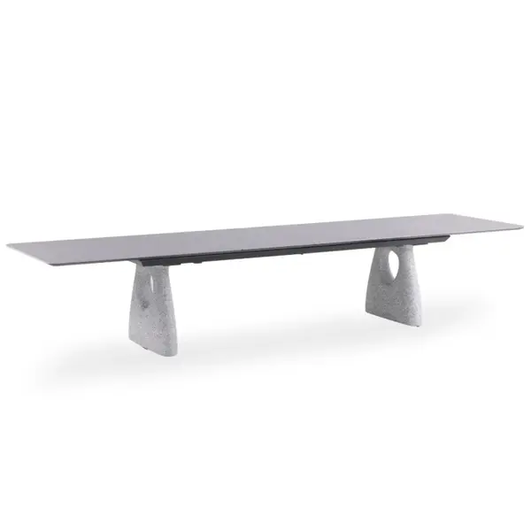 Masa extensibila GOFFEN DARK GREY 240(300) x 100 CM - Gri inchis