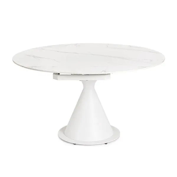 Masa extensibila JONNI WHITE 130 x 85 CM (130 x 130 CM) - Alb