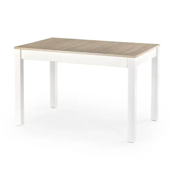 Masa extensibila Maurycy stejar sonoma/alb L 118-158 x l 75 x h 76 cm