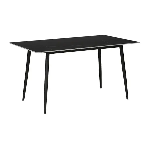 Masa Gustas, marmura, neagra, 140x80x75 cm