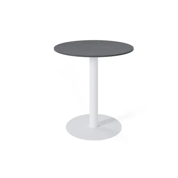 Masa LAYRA WHITE LEG Ø70 CM - Grey / Ø70cm