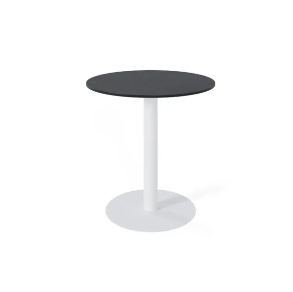 Masa LAYRA WHITE LEG Ø70 CM - Negru / Ø70cm