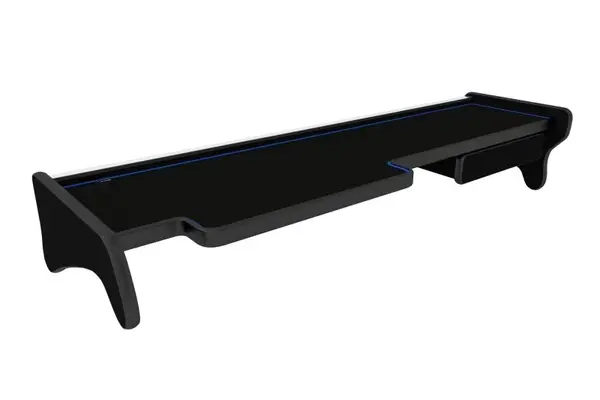 Masa lunga bord camion compatibila cu MAN TGA wide cabIN (XXL) (01.2000-12.2010), Negru cu cusatura albastra