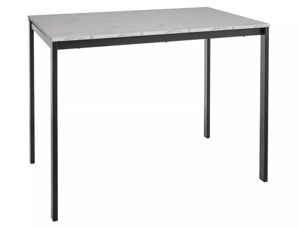 Masa Mario marmura alba/negru L100xl60 cm