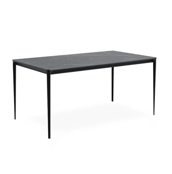 Masa MELBORN W/B/G 140/160/180 x 90 CM - Negru / 140x90cm