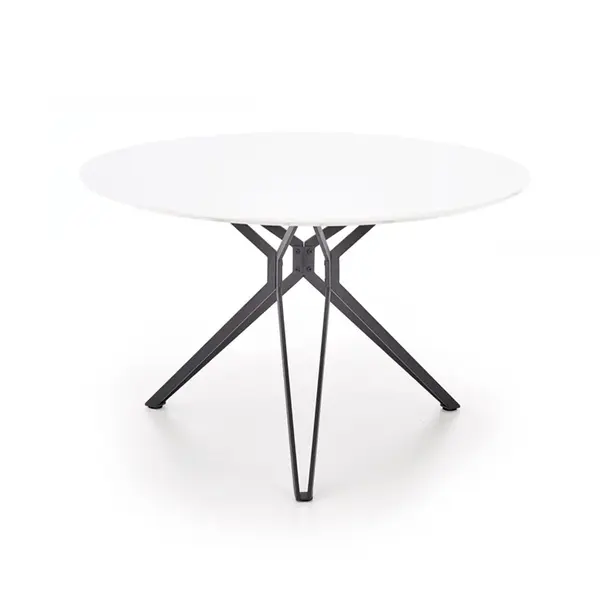 Masa metal + MDF Pixel alba - d 120 x h 76 cm