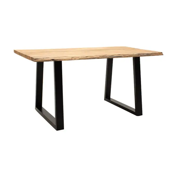 Masa Miles Slim Boho, Pako World, Lemn de salcam, Natural, 160x90x76 cm