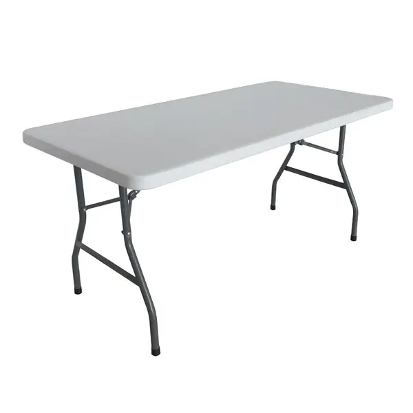 Masă pliabilă Aprilia pentru catering și evenimente, albă, 198x90x74 cm