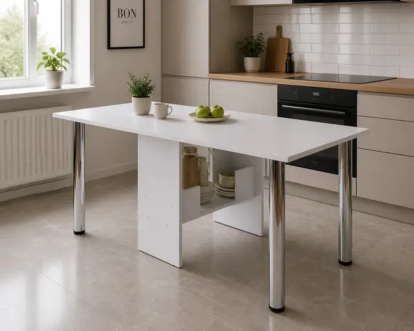 Masa Plianta Lux Alb Ro 170x81x74 cm
