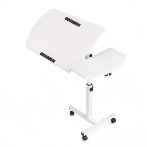 Masă reglabilă pentru laptop – 60×40×(27–40) cm–WHITE